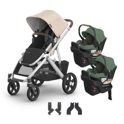 UPPAbaby Vista V3 + Aria Twin Travel System