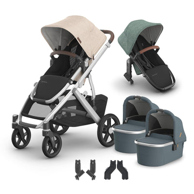 UPPAbaby Vista V3 + Bassinets Twin Bundle