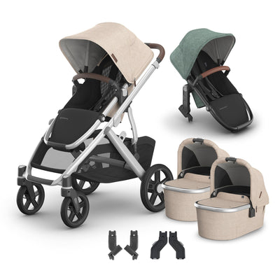 UPPAbaby Vista V3 + Bassinets Twin Bundle