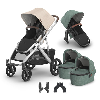UPPAbaby Vista V3 + Bassinets Twin Bundle
