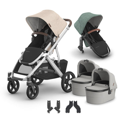 UPPAbaby Vista V3 + Bassinets Twin Bundle