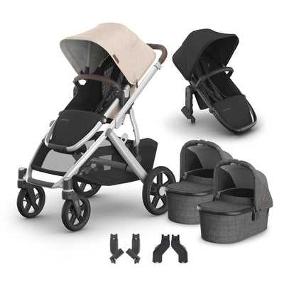 UPPAbaby Vista V3 + Bassinets Twin Bundle