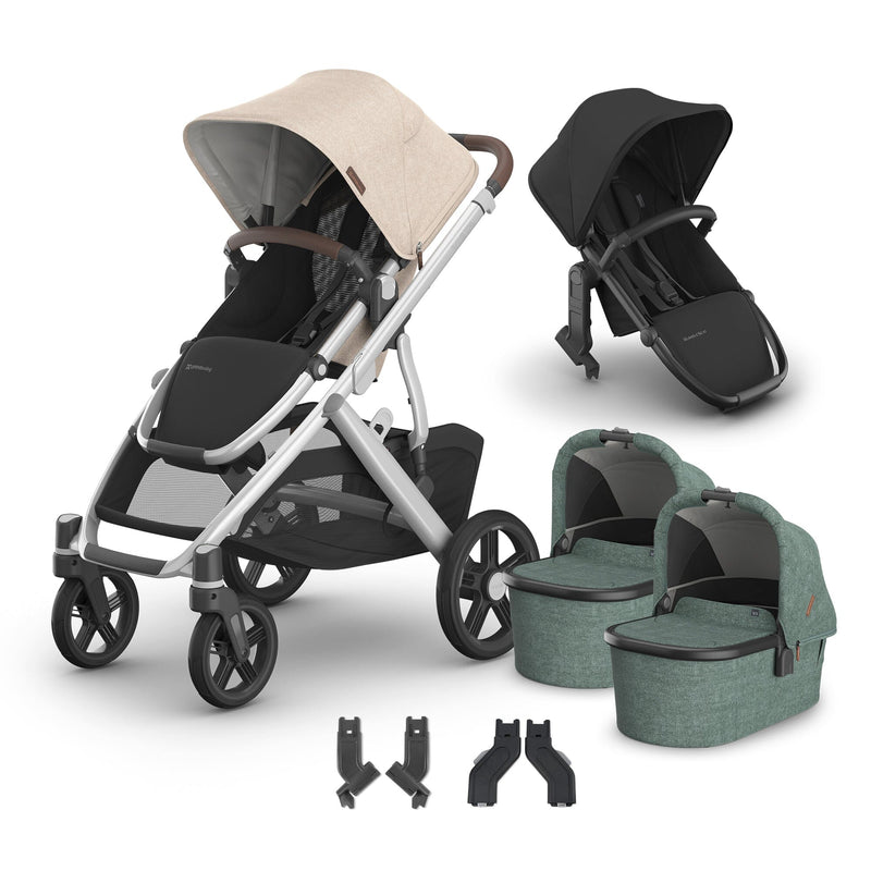 UPPAbaby Vista V3 + Bassinets Twin Bundle