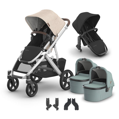 UPPAbaby Vista V3 + Bassinets Twin Bundle