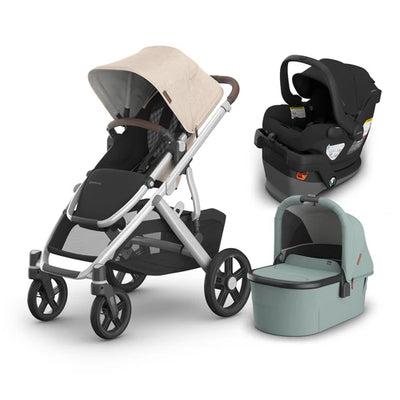 UPPAbaby Vista V3 From Birth Complete Travel System (Stroller + Mesa V3 Infant Car Seat + Bassinet V3)