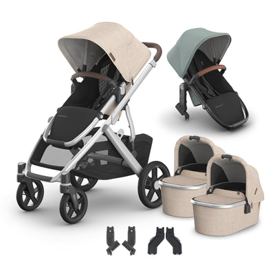 UPPAbaby Vista V3 + Bassinets Twin Bundle