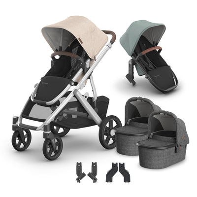 UPPAbaby Vista V3 + Bassinets Twin Bundle
