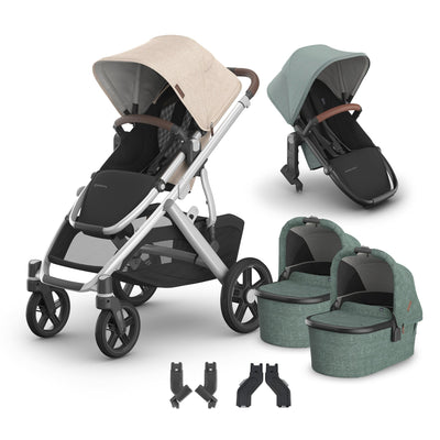 UPPAbaby Vista V3 + Bassinets Twin Bundle