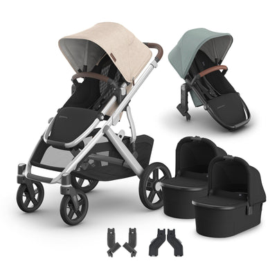 UPPAbaby Vista V3 + Bassinets Twin Bundle