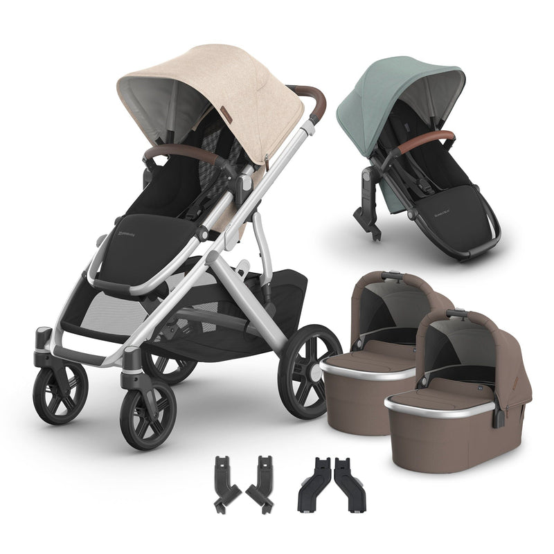 UPPAbaby Vista V3 + Bassinets Twin Bundle