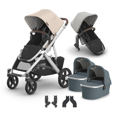 UPPAbaby Vista V3 + Bassinets Twin Bundle