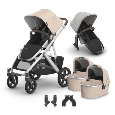 UPPAbaby Vista V3 + Bassinets Twin Bundle