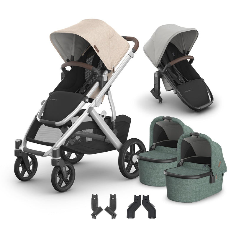 UPPAbaby Vista V3 + Bassinets Twin Bundle