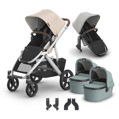 UPPAbaby Vista V3 + Bassinets Twin Bundle