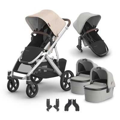 UPPAbaby Vista V3 + Bassinets Twin Bundle