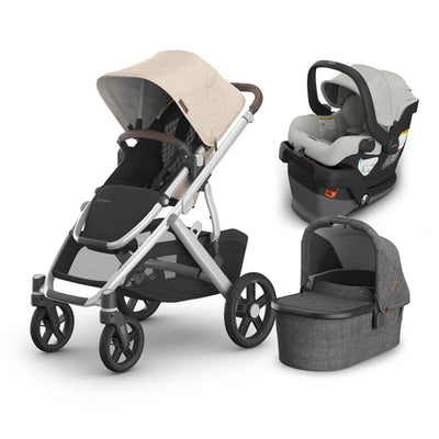 UPPAbaby Vista V3 From Birth Complete Travel System (Stroller + Mesa V3 Infant Car Seat + Bassinet V3)