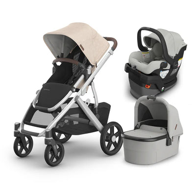 UPPAbaby Vista V3 From Birth Complete Travel System (Stroller + Mesa V3 Infant Car Seat + Bassinet V3)