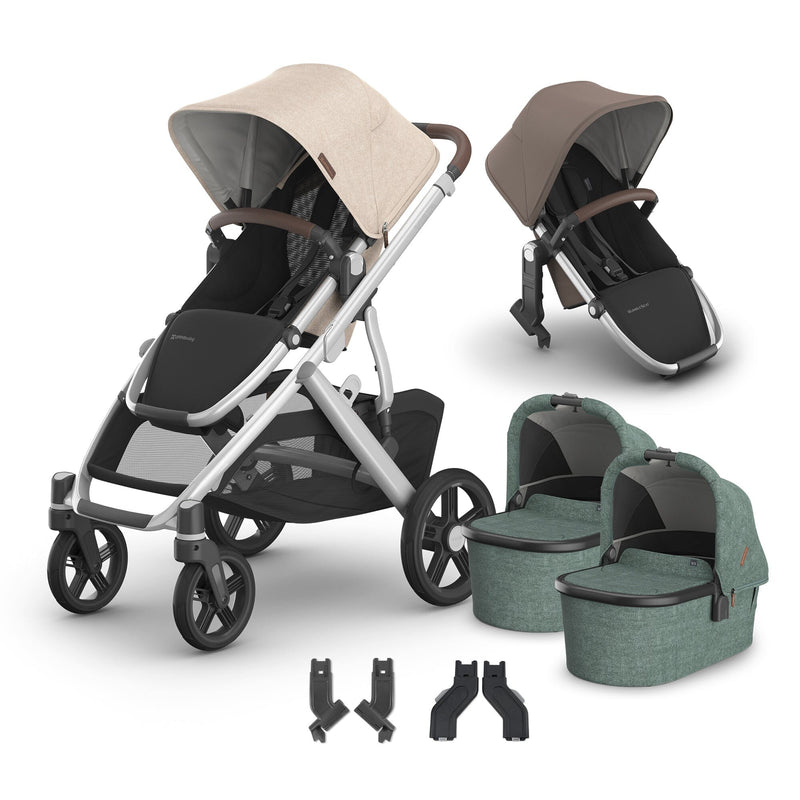 UPPAbaby Vista V3 + Bassinets Twin Bundle