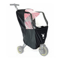 Black Doona Liki Trike Rain Cover with Clear Window - Side View | Strolleria