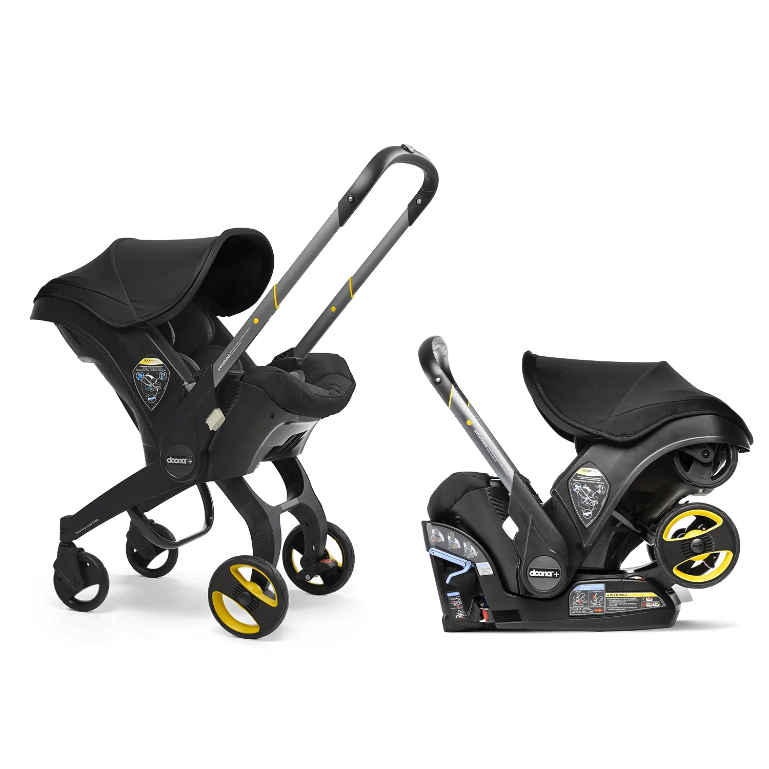Doona + and SensAlert Bundle - Nitroblack- Strolleria