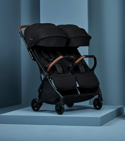 Silver Cross Jet Double Stroller Accessory Bundle - Black