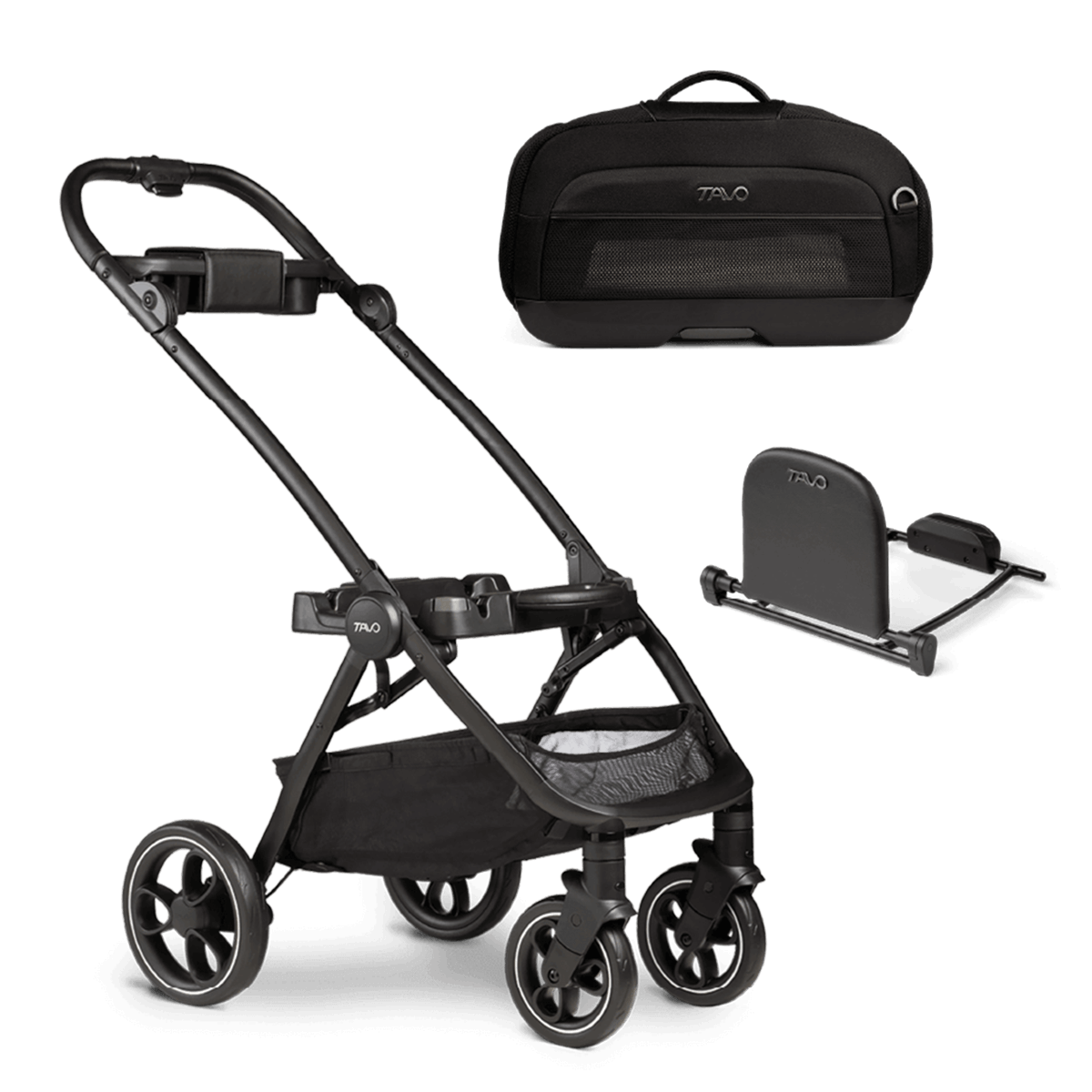 Tavo Dupree I + Roscoe + Dupree Adapter - Onyx- Strolleria