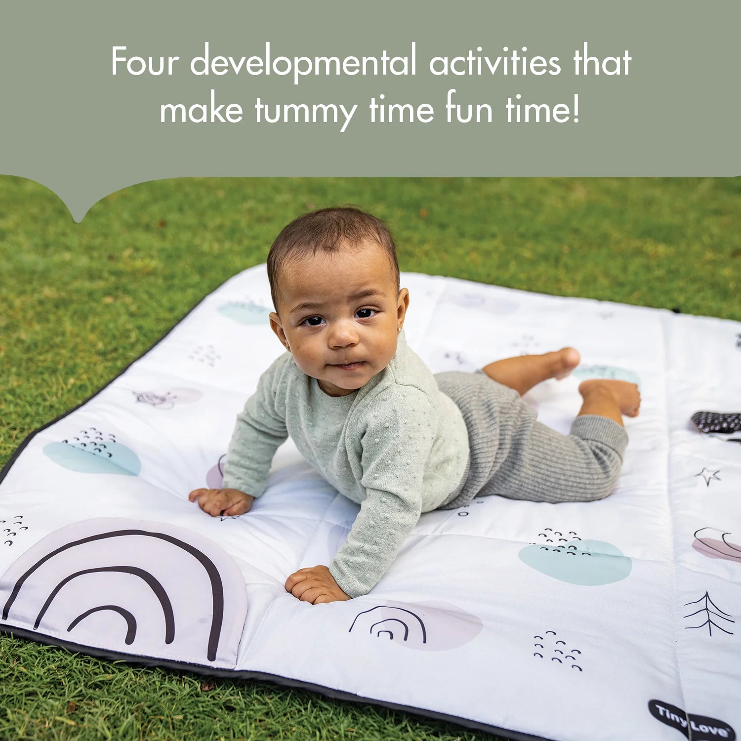 Tiny Love Black & White XL Outdoor Picnic Mat- Strolleria