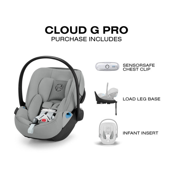 CYBEX Cloud G Pro Comfort Extend Infant Car Seat- Strolleria