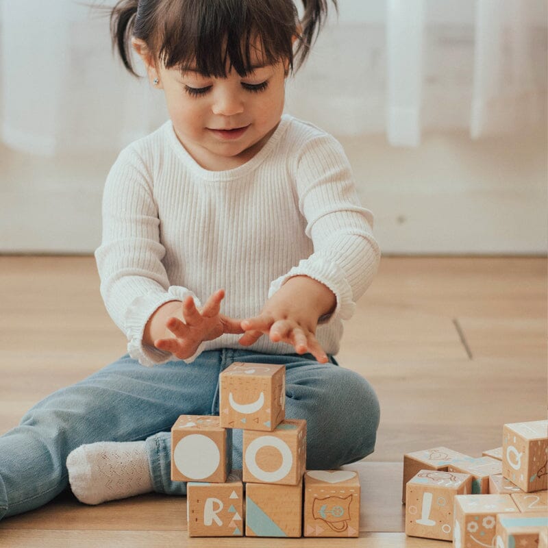 Wonder and Wise Keepsake Etched Baby Blocks
