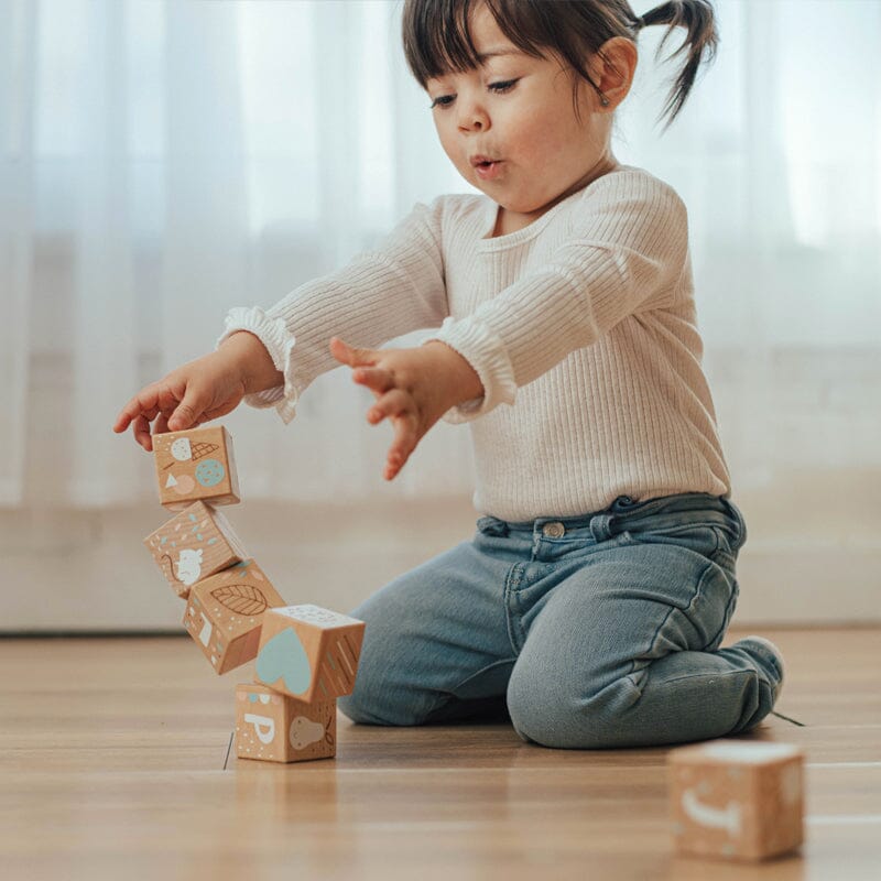 Wonder and Wise Keepsake Etched Baby Blocks