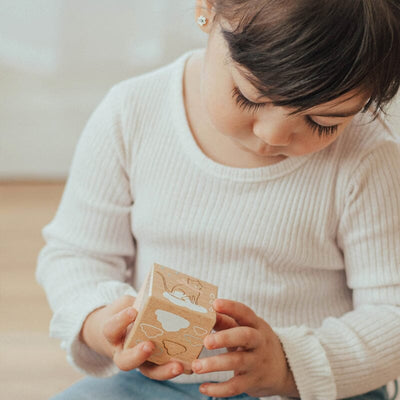 Wonder and Wise Keepsake Etched Baby Blocks