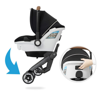 Evenflo Shyft DualRide Infant Car Seat Stroller Combo - Carryall Storage & Extended Canopy