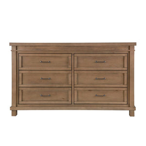 Sandwash Wood appleseed Rowan Double Dresser - Front View | Strolleria