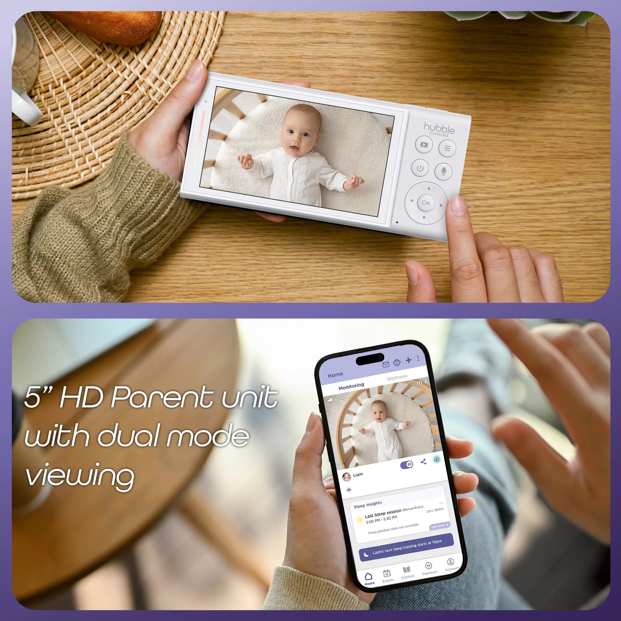 Hubble Connected GoBaby AI Portable Pro- Strolleria
