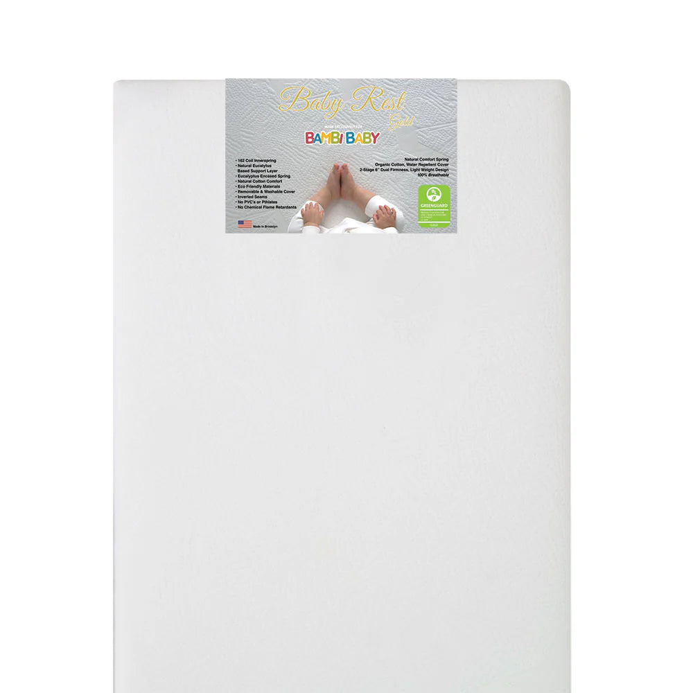 BabyRest Gold Innerspring Crib Mattress - 162 Coils- Strolleria