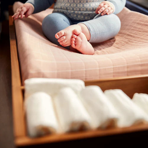 Maxi Cosi Embraced Forms Double Dresser - Chestnut Stain