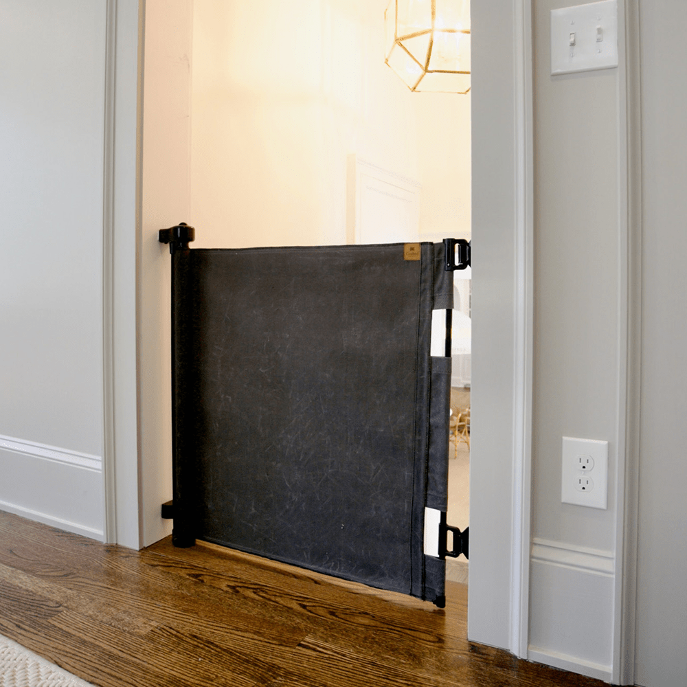 Crafted Gates Co. Oil Waxed Canvas Pet Safety Gate- Strolleria