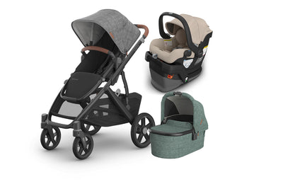 UPPAbaby Vista V3 From Birth Complete Travel System (Stroller + Mesa V3 Infant Car Seat + Bassinet V3)