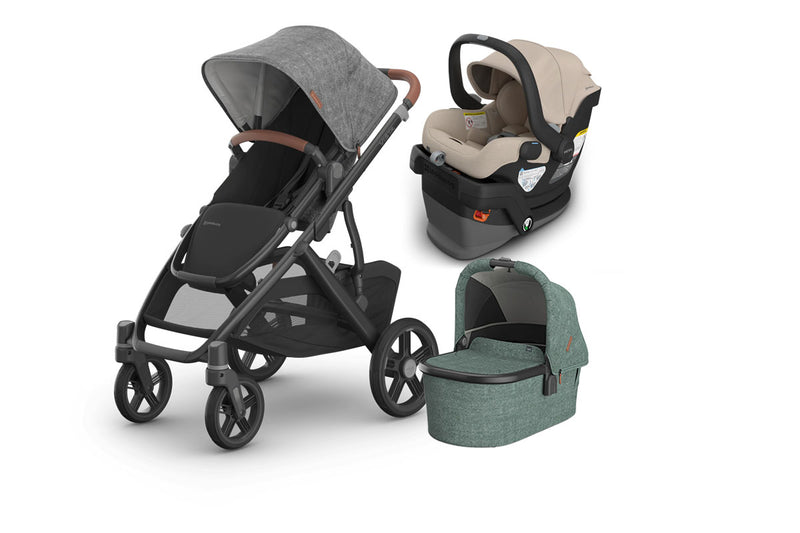 UPPAbaby Vista V3 From Birth Complete Travel System (Stroller + Mesa V3 Infant Car Seat + Bassinet V3)