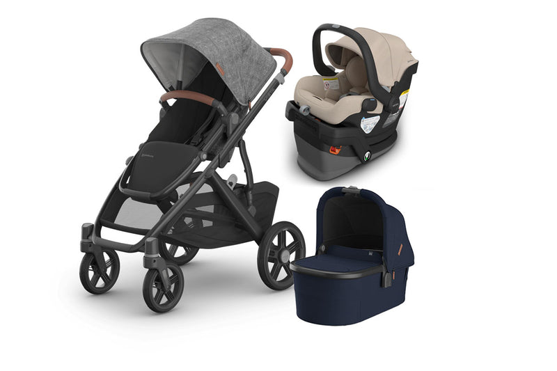UPPAbaby Vista V3 From Birth Complete Travel System (Stroller + Mesa V3 Infant Car Seat + Bassinet V3)