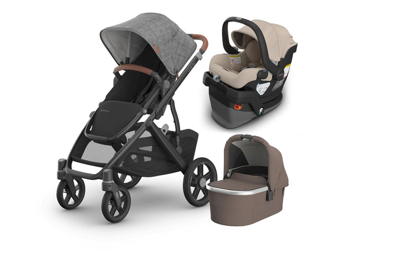 UPPAbaby Vista V3 From Birth Complete Travel System (Stroller + Mesa V3 Infant Car Seat + Bassinet V3)