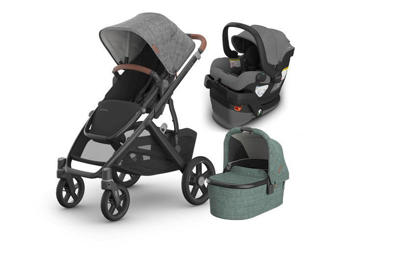 UPPAbaby Vista V3 From Birth Complete Travel System (Stroller + Mesa V3 Infant Car Seat + Bassinet V3)