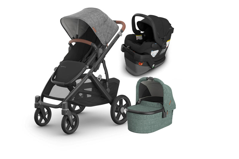UPPAbaby Vista V3 From Birth Complete Travel System (Stroller + Mesa V3 Infant Car Seat + Bassinet V3)