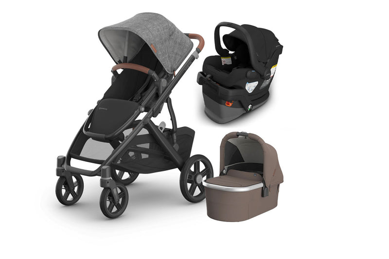 UPPAbaby Vista V3 From Birth Complete Travel System (Stroller + Mesa V3 Infant Car Seat + Bassinet V3)