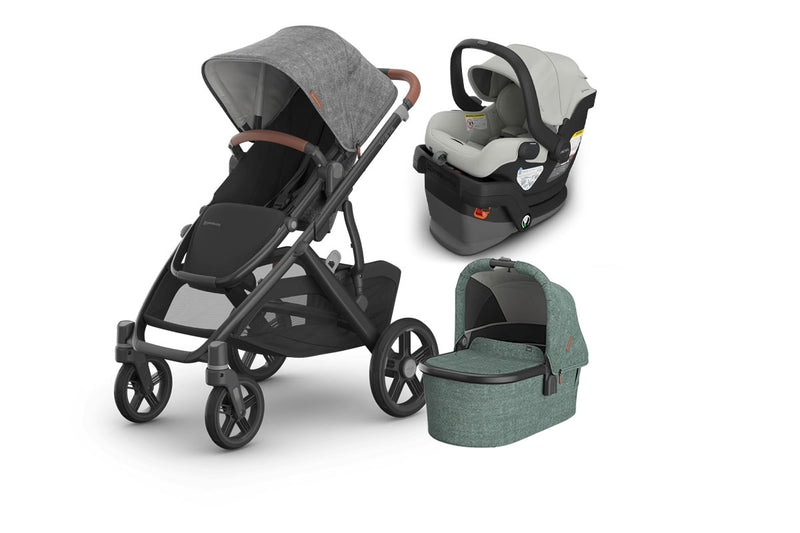 UPPAbaby Vista V3 From Birth Complete Travel System (Stroller + Mesa V3 Infant Car Seat + Bassinet V3)