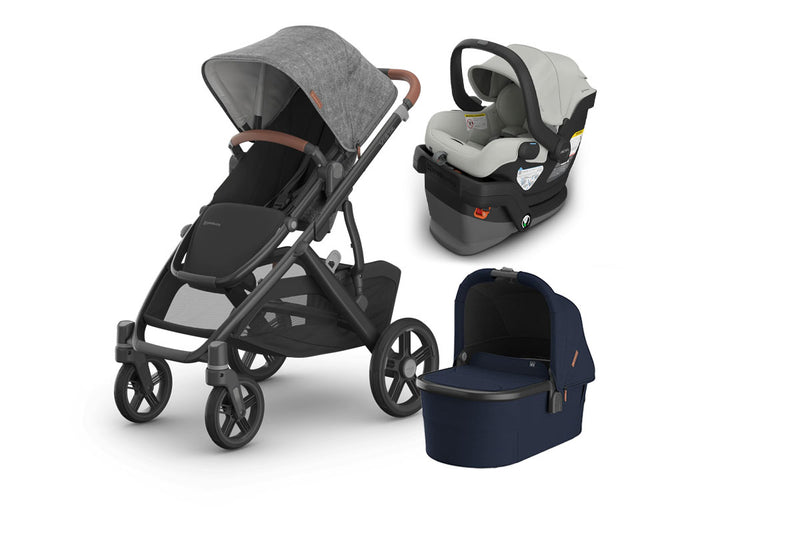 UPPAbaby Vista V3 From Birth Complete Travel System (Stroller + Mesa V3 Infant Car Seat + Bassinet V3)