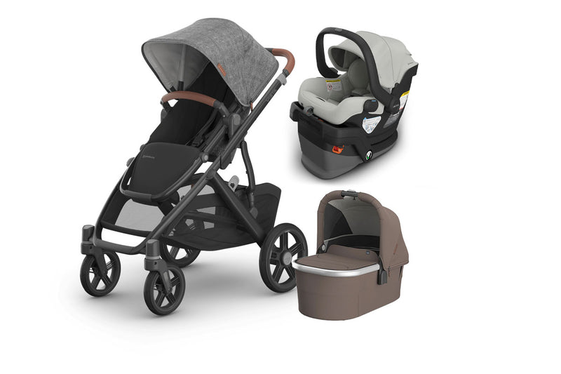 UPPAbaby Vista V3 From Birth Complete Travel System (Stroller + Mesa V3 Infant Car Seat + Bassinet V3)