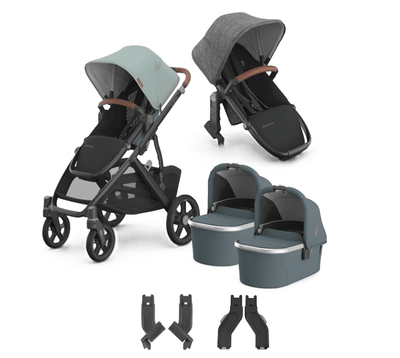 UPPAbaby Vista V3 + Bassinets Twin Bundle