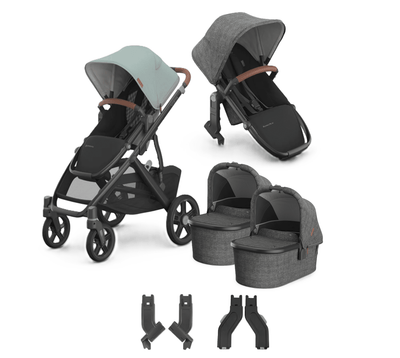 UPPAbaby Vista V3 + Bassinets Twin Bundle