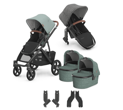 UPPAbaby Vista V3 + Bassinets Twin Bundle